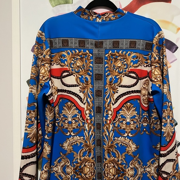 NWOT “Too Rich For Who” Print Midi Dress! Zipper Back. Valentine - Picture 10 of 14